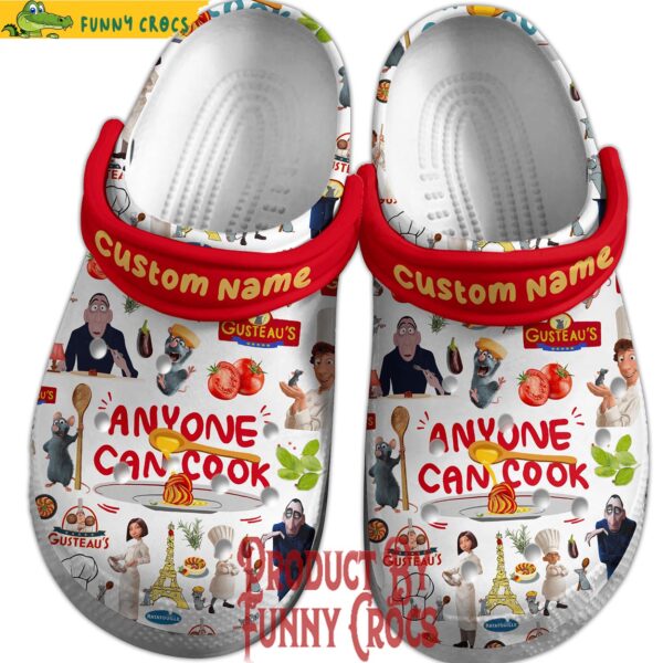 Custom Name Ratatouille AnyOne Can Cook Crocs Shoes 3.jpg