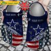 Custom Us Flag Dallas Cowboys New Crocs Clog Shoes 1.jpg