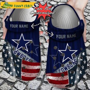 Custom Us Flag Dallas Cowboys New Crocs Clog Shoes 1.jpg