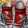 Custom Us Flag SF 49Ers New Crocs Clog Shoes.jpg