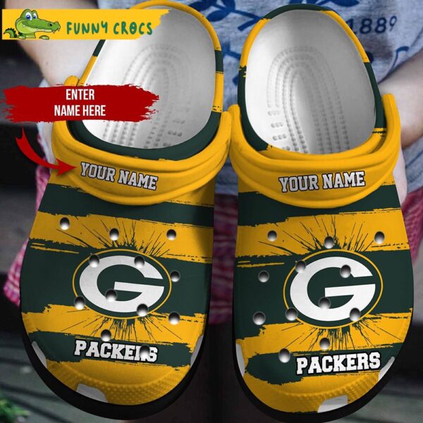 Customized Green Bay Packers Crocs.jpg