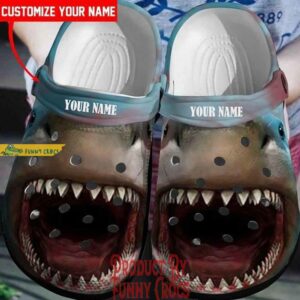 Customized Name Monster Shark Jaw Crocs Shoes.jpg