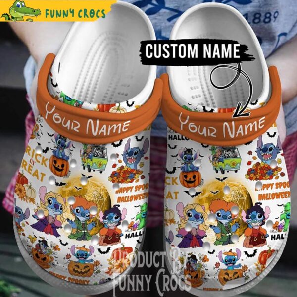 Customized Trick Or treat Stitch Halloween Crocs Clogs 1.jpg