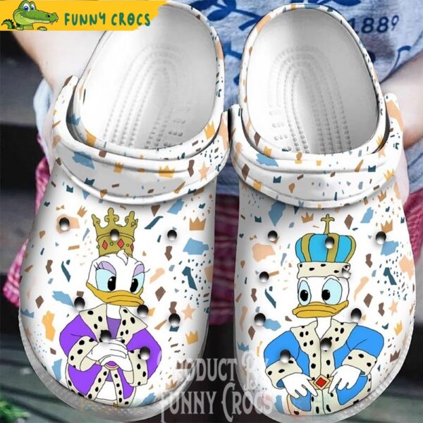 Daisy And Donald Duck King Queen Crocs Clogs.jpg