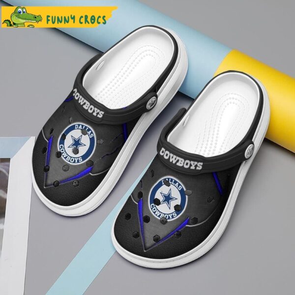 Dallas Cowboys Black Crocs Clogs 1.jpg