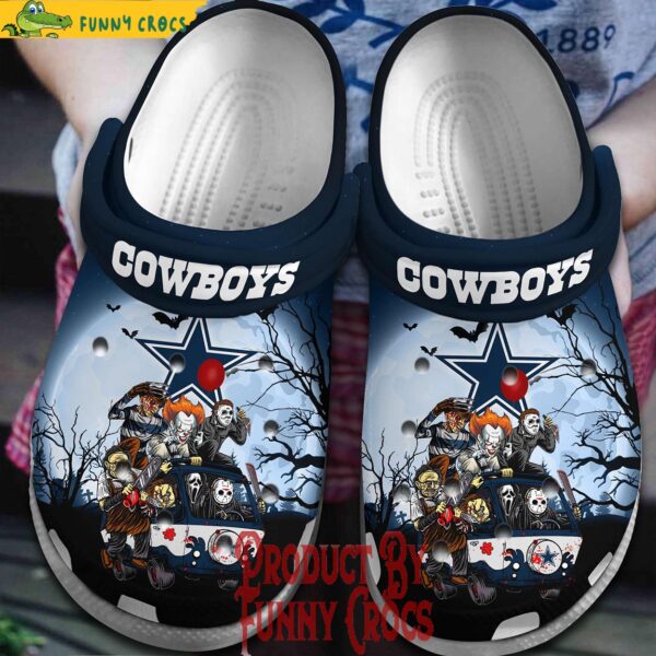 Dallas Cowboys Friends Halloween Crocs Shoes 1.jpg