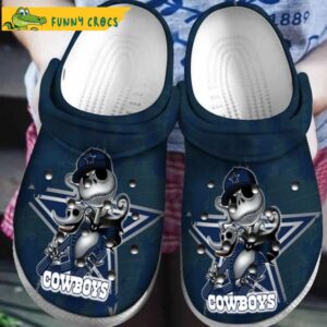 Dallas Cowboys Jack Skellington Pattern Crocs Classic Clogs 1.jpg