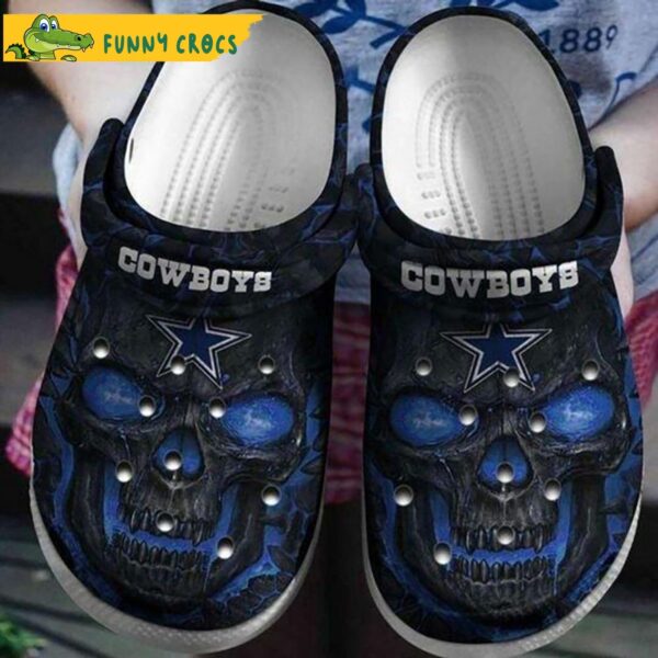 Dallas Cowboys Skull Crocs Shoes 1.jpg