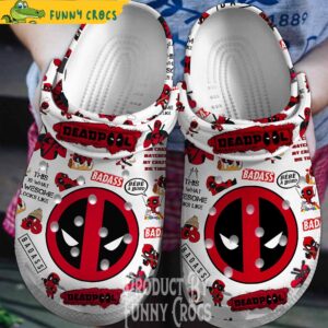 Deadpool Marvel Pattern Crocs Shoes 1.jpg