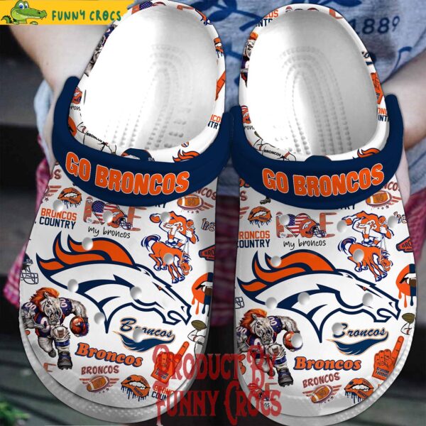 Denver Broncos White Crocs Shoes 1.jpg