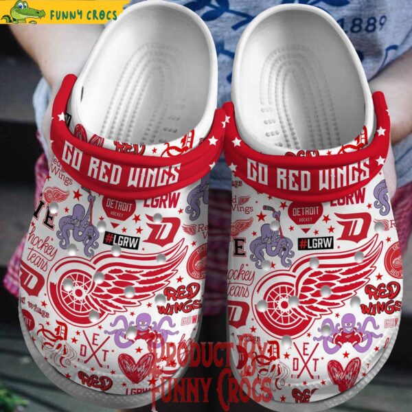 Detroit Red Wings White Crocs Shoes 1.jpg