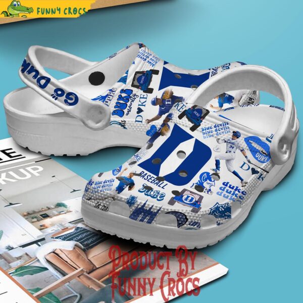 Duke Blue Devils Ncaa Sport Baseball White Crocs Shoes 3.jpg