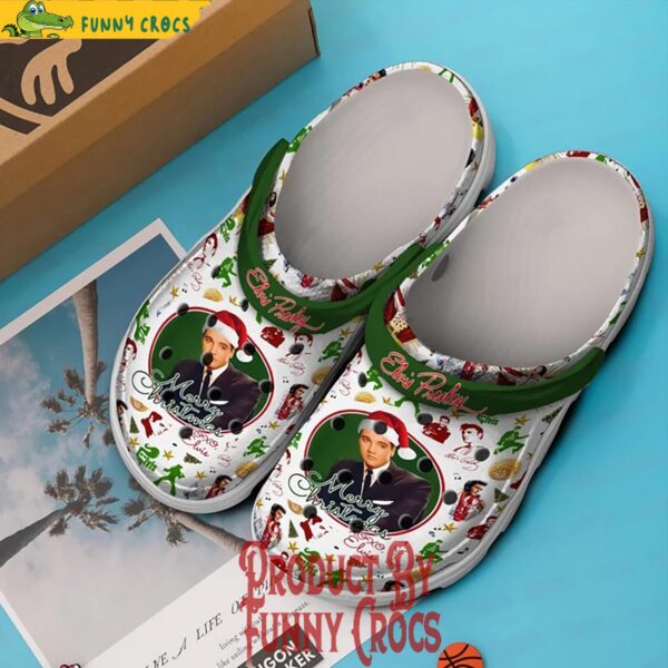 Elvis Presley Merry Christmas Crocs Shoes 2.jpg