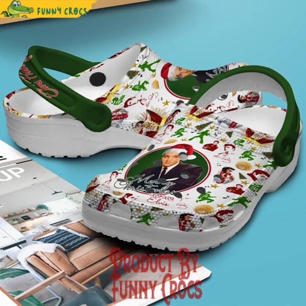 Elvis Presley Merry Christmas Crocs Shoes 3.jpg