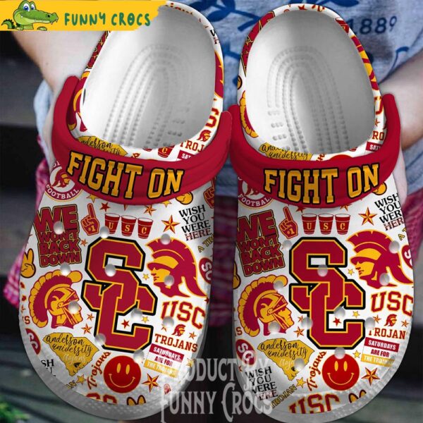 Fight On Usc Trojans Crocs 1.jpg