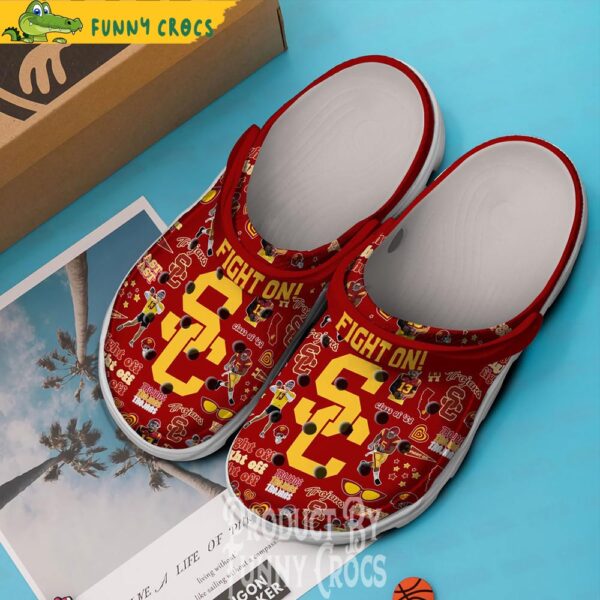 Fight On Usc Trojans Crocs Slippers 2.jpg