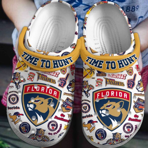 Florida Panthers Time To Hunt White Crocs 1.jpeg