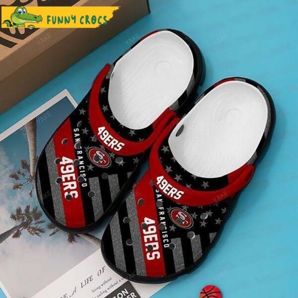 Football American Flag San Francisco 49Ers Crocs Slippers.jpg