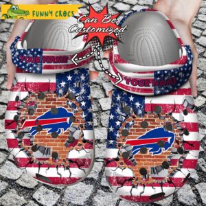 Football Personalized Bills American Flag Breaking Wall NFL Crocs.jpg