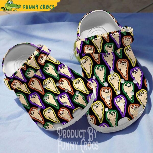 Ghost Halloween Pattern Crocs Shoes.jpg