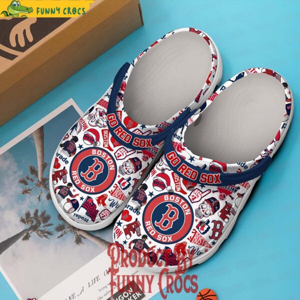 Go Red Sox Boston Red Sox Crocs Slippers 2.jpg