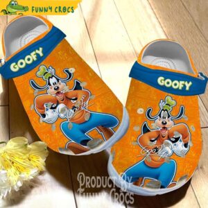 Goofy Disney Orange Crocs Shoes 1.jpg