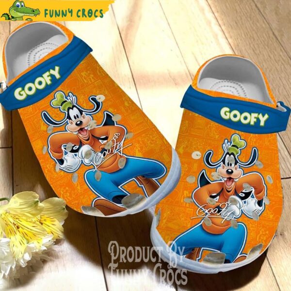 Goofy Disney Orange Crocs Shoes 1.jpg