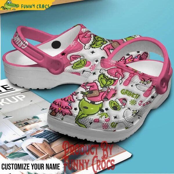 Grinch Pink Merry Christmas Crocs 3.jpg