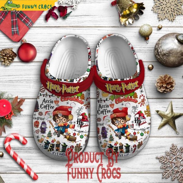 Harry Potter Accio Coffee Christmas Crocs 1.jpg