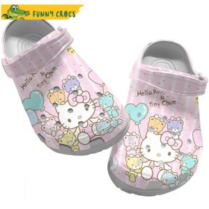 Hello Kitty And Tiny Chun Pink Crocs Clog Shoes.jpg