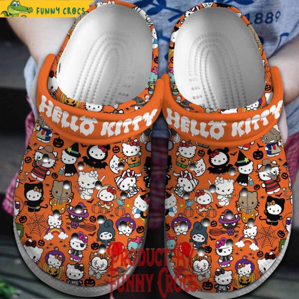 Hello Kitty Halloween Pattern Crocs Shoes 2.jpg