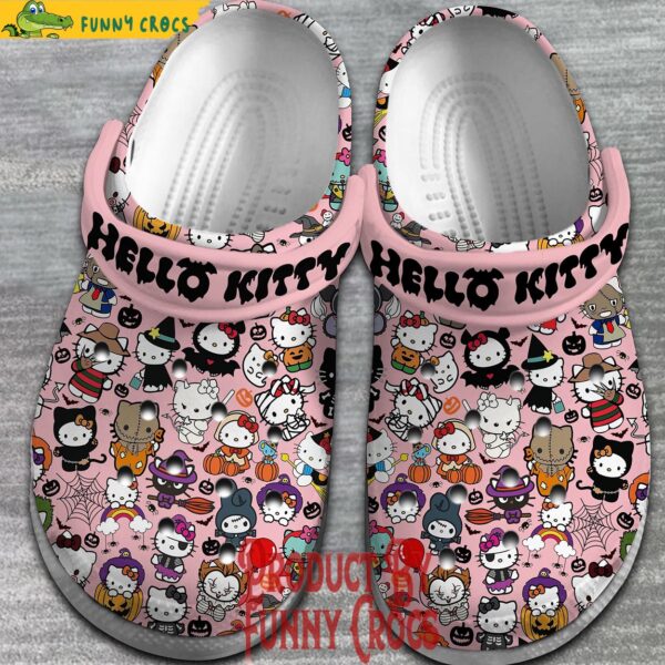 Hello Kitty Halloween Pattern Pink Crocs 1.jpg