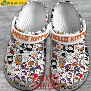 Hello Kitty Halloween Pattern White Crocs 1.jpg