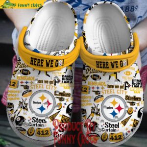 Here We Go Pittsburgh Steelers White Crocs 1.jpg