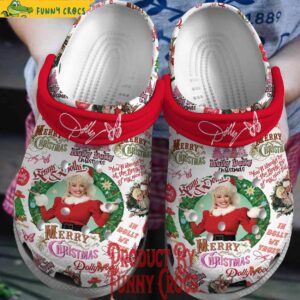 Holly Dolly Merry Christmas Crocs Shoes 1.jpg