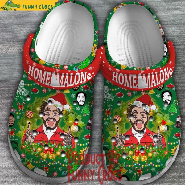 Home Malone Post Malone Christmas Green Crocs 2.jpg