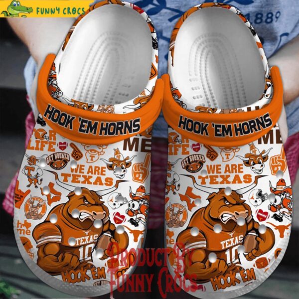 Hook Em Horns We Are Texas Crocs Shoes 1.jpg