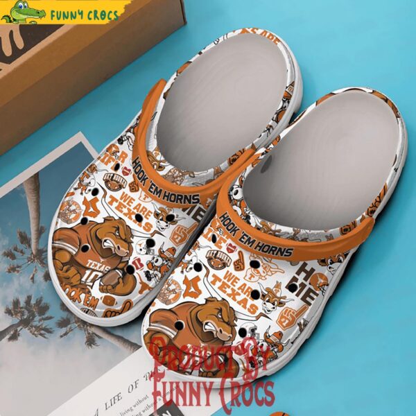 Hook Em Horns We Are Texas Crocs Shoes 3.jpg