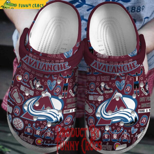 I Love Colorado Avalanche Crocs Shoes 1.jpg