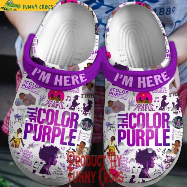 Im Here The Color Purple Music Crocs Shoes 3.jpg