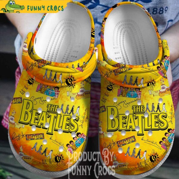 Imagine The Beatles Crocs Shoes 1.jpg