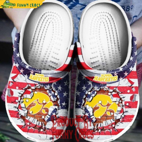 Iowa Hawkeyes American Flag Crocs Shoes 1.jpg