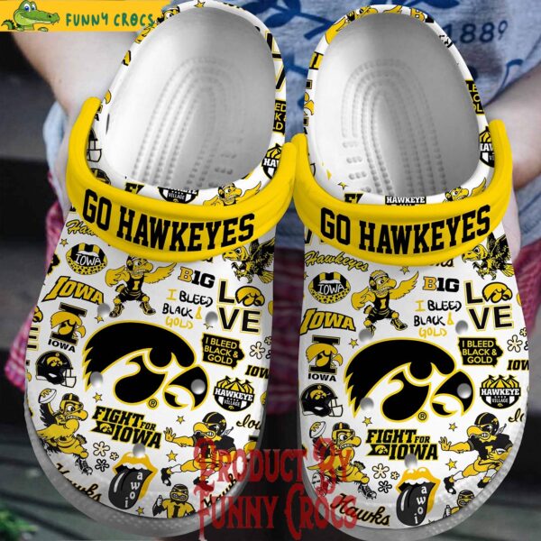 Iowa Hawkeyes Go Hawkeyes Crocs Shoes 2.jpg