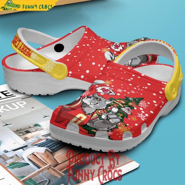 Kansas City Chiefs Merry Chiefsmas Go Chiefs Travis Kelce Patrick Mahomes KC Wolf Christmas Crocs Clogs 2B4 nFZZc.jpg