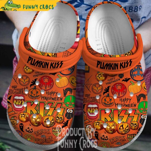 Kiss Pumpkin Halloween Crocs Shoes 2.jpg