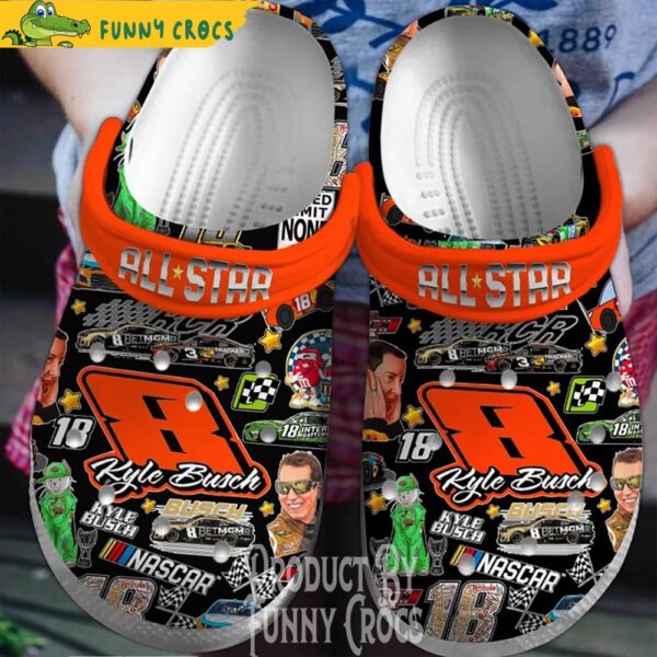 Kyle Busch All Star Race Crocs Shoes 1.jpg