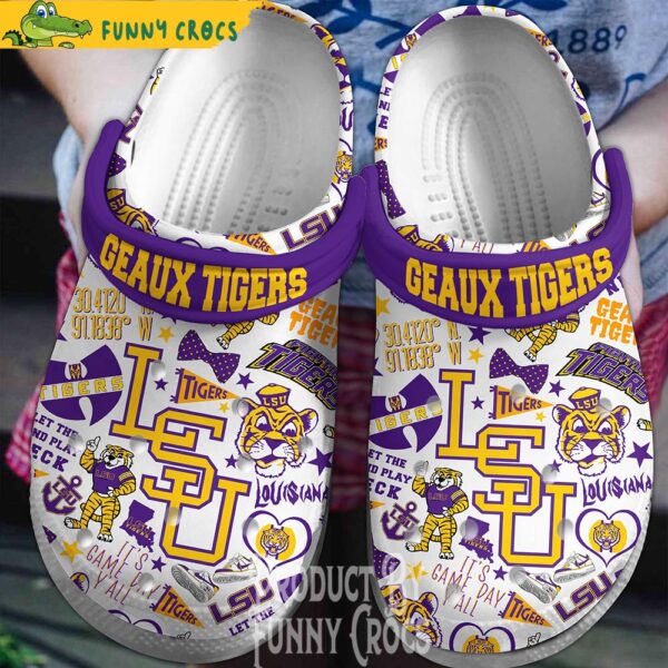 LSu Geaux Tigers Crocs Shoes 1.jpg