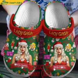 Lady Gaga Merry Christmas Crocs Shoes 1.jpg