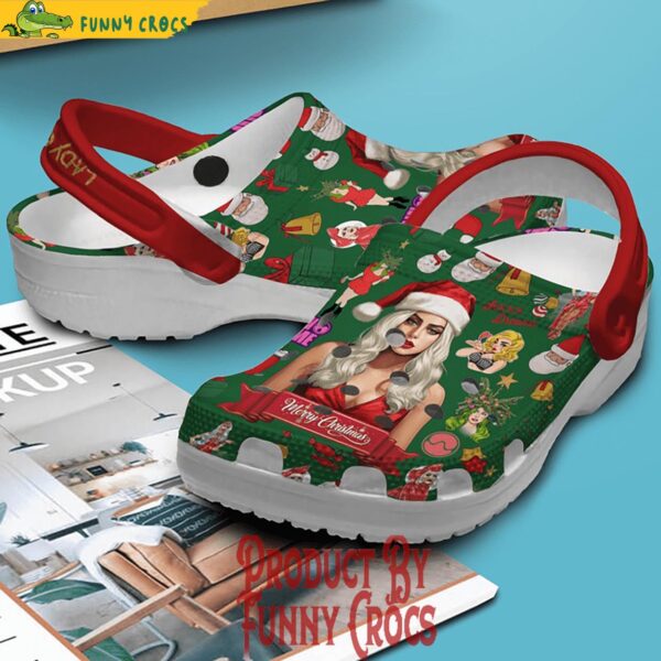 Lady Gaga Merry Christmas Crocs Shoes 3.jpg