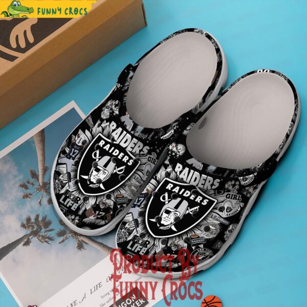 Las Vegas Raiders Logo Crocs Shoes 3.jpg